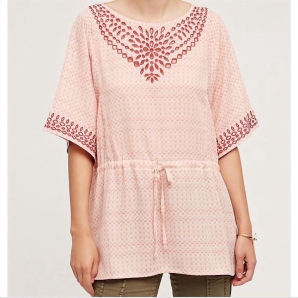 Anthropologie One September Euphemia Embroidered Tunic‎